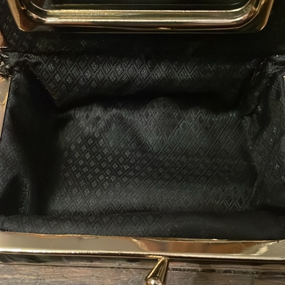 Vintage Eel Skin Cosmetic Kisslock Wallet with Matching Lipstick Case🖤 - Picture 11 of 15